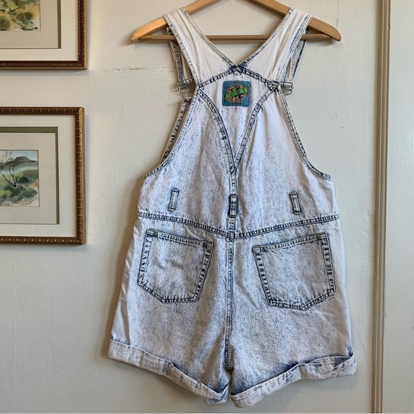 VTG Squeeze 80s 90s Short Overalls Shortalls - Picture 6 of 9